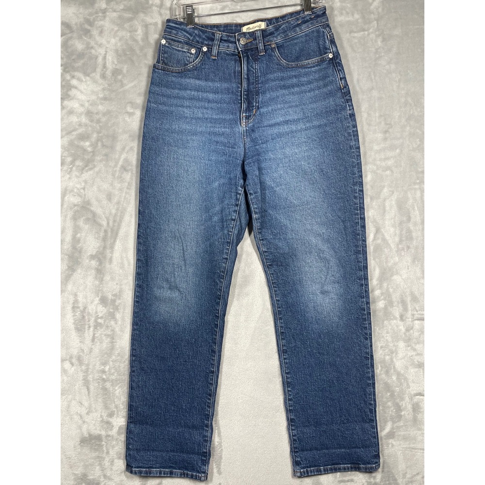 Madewell Curvy 90s Straight Jeans Size 28 Medium Indigo High Rise Denim